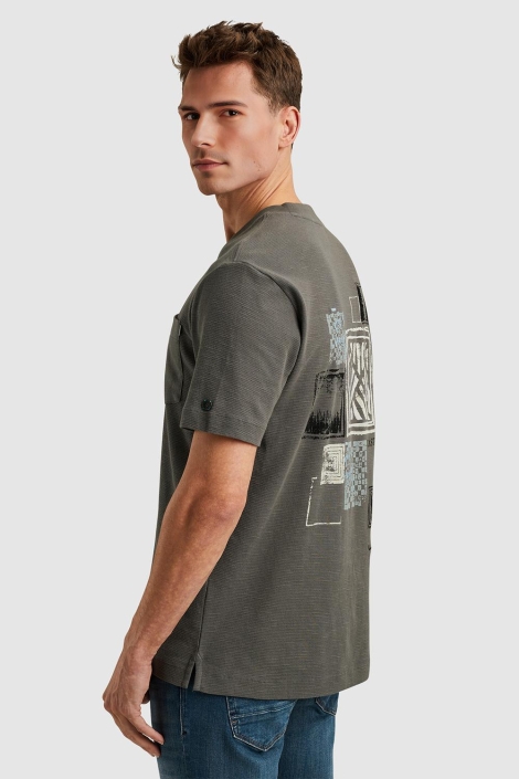 Cast Iron short sleeve r-neck regular fit wa